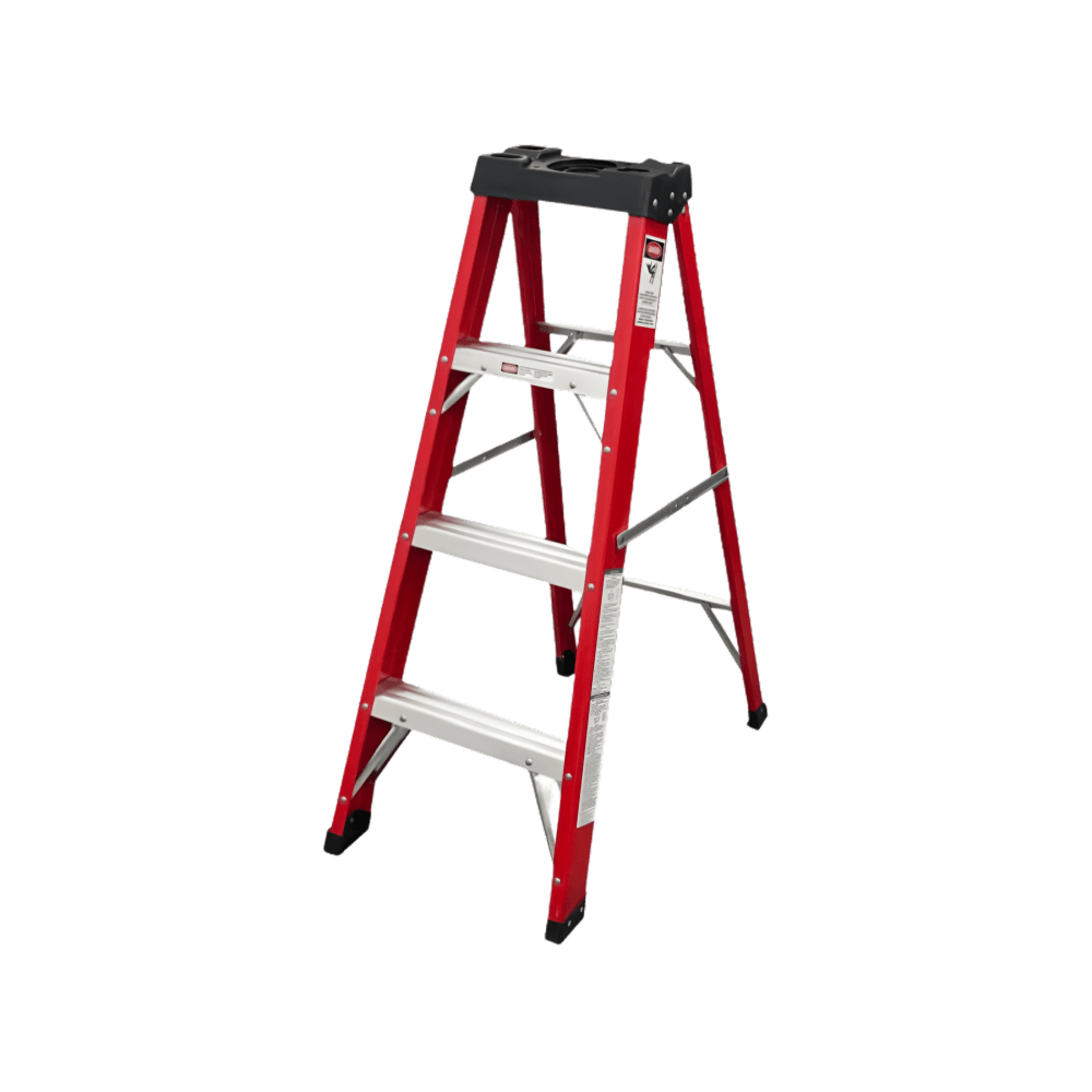BULLSTRONG FIBERGLASS LADDER R32204 3 STEPS