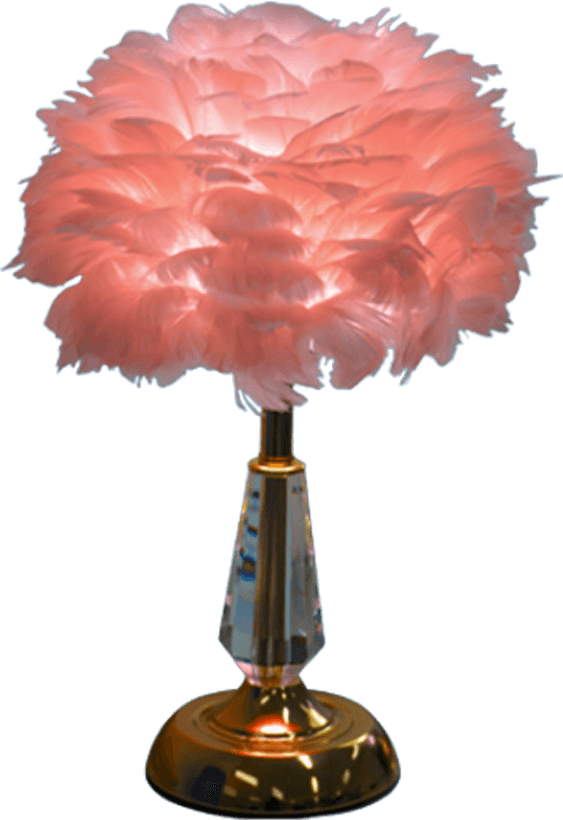 LUXURES NORDIC TABLE FEATHER LIGHT QK015 PINK