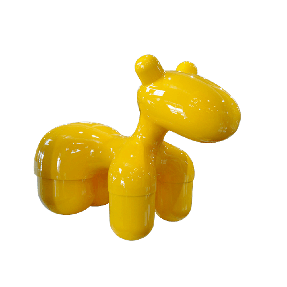LUXURES PONY CREATIVE CHAIR FIBERGLASS SF-001B YELLOW BIG