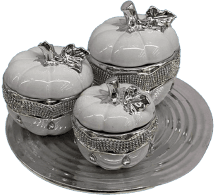 LUXURES DECORATIVE SET YIJIA004 SILVER