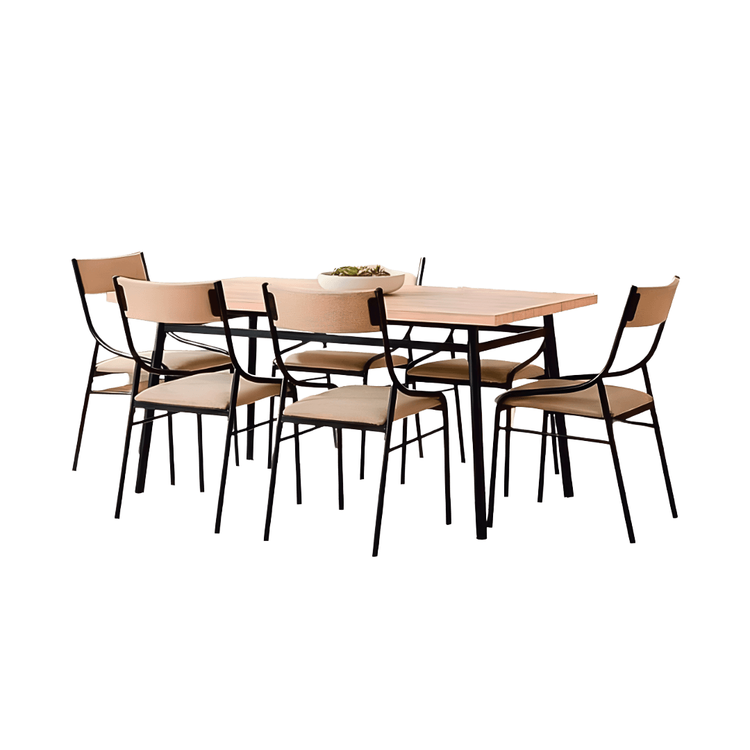 SMART SPACES FU SS DR DINING SET ZEINAB 6S DS-812 2126P-13/808-4