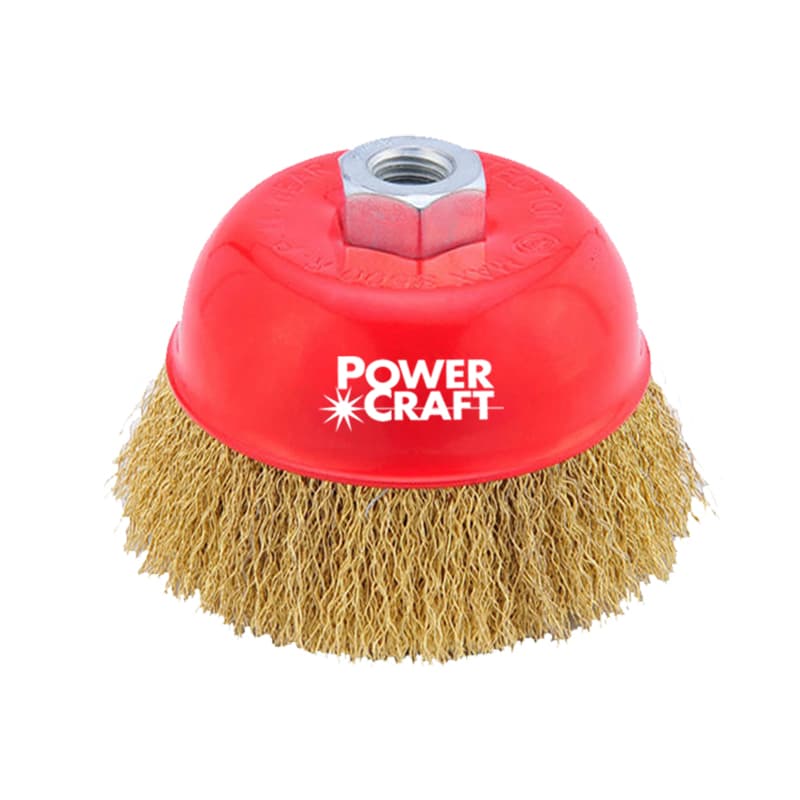 POWERCRAFT CUP BRUSH CRIMPED WIRE PCCB100-16200