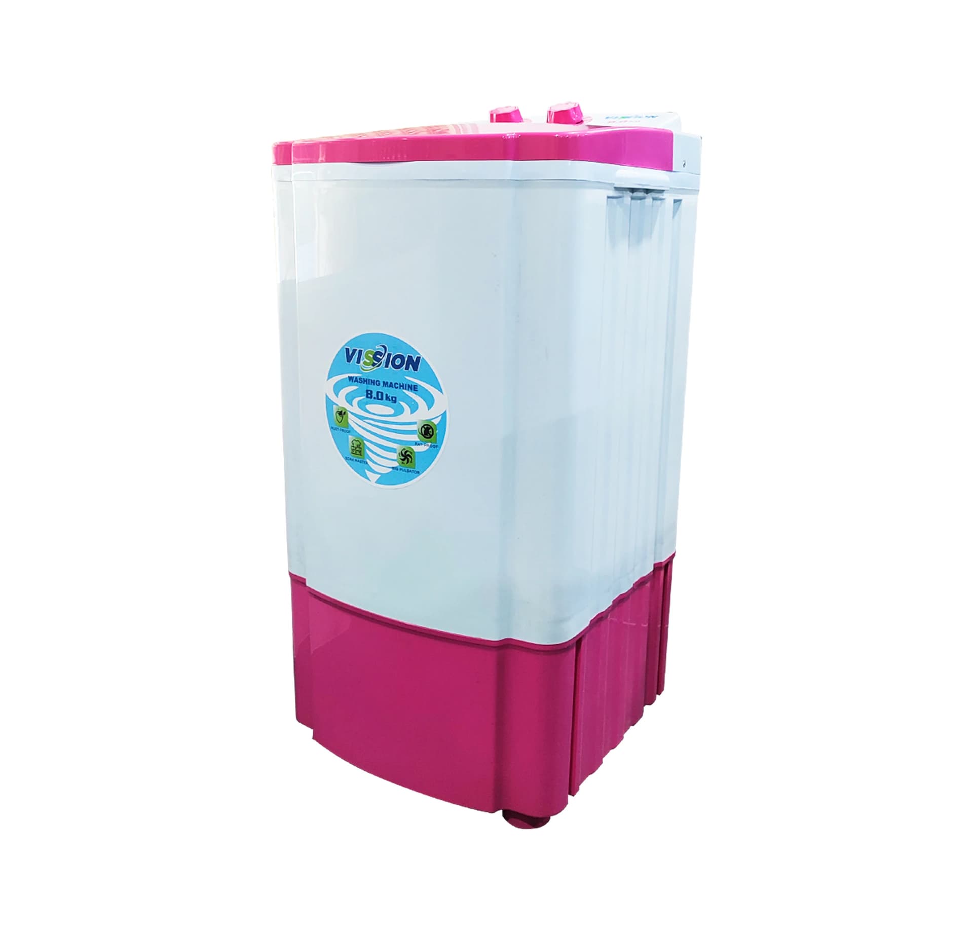 VISSION WASHING MACHINE VSN-32101 260W 230V/60HZ 8KG PINK